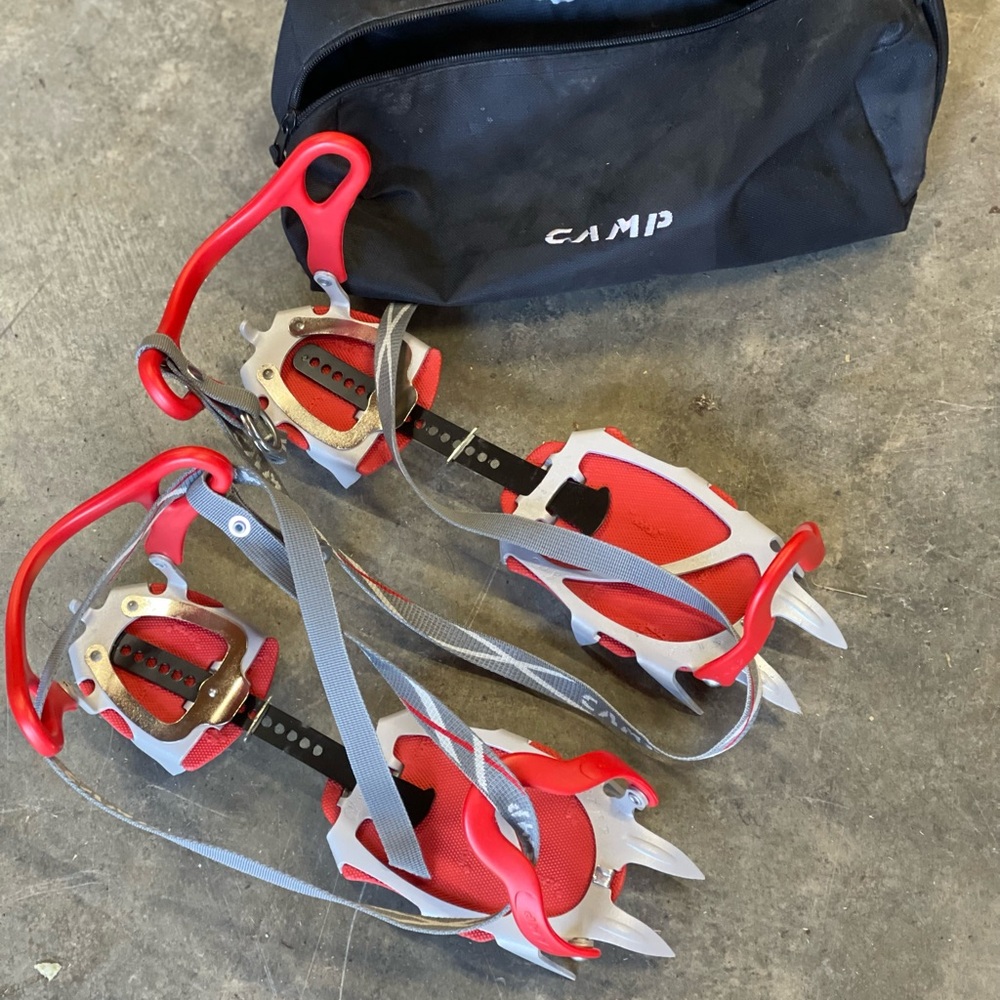 CAMP Red and Silver Crampons